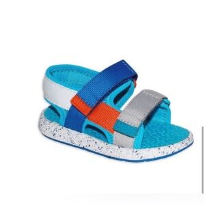 Toddler Baby boy trail adjustable Velcro non-marking strappy sporty sandals sz 6